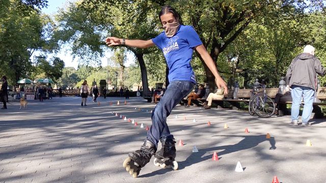 Sonic Shah skating